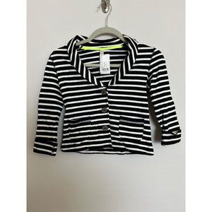 NWT Cherokee Strip Black & White Blazer - Size Medium (7/8)